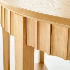 Thousand Oaks Wood Scalloped Demilune Console Table - Threshold™ Designed With Studio McGee 2 Thousand Oaks Wood Scalloped Demilune Console Table - Threshold™ Designed With Studio McGee -Threshold shop GUEST eb35aaa8 f7c8 4881 b5d1 f85e53b2ca90