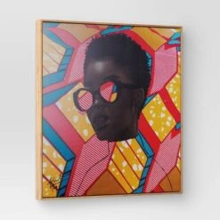 30" X 30" Pattern Portrait By Adekunle Adeleke Framed Wall Canvas - Threshold™ 1 30" X 30" Pattern Portrait By Adekunle Adeleke Framed Wall Canvas - Threshold™ -Threshold shop GUEST eca98c0e 5bf8 4b13 b0e9 0b9dd1b7caa0