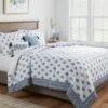 5pc Block Print With Border Comforter Bedding Set White/Blue - Threshold™ 3 5pc Block Print With Border Comforter Bedding Set White/Blue - Threshold™ -Threshold shop GUEST f1f0cd38 a30b 4876 b5f2 30420c59179b