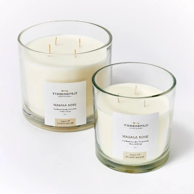 Clear Glass Masala Rose Candle White - Threshold™ designed with Studio McGee Clear Glass Masala Rose Candle White - Threshold™ Designed With Studio McGee -Threshold shop GUEST f2b77a6d 4874 4289 ae4b 159dc54bc650
