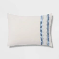 12pc Embroidered Fringe Stripe With Tassels Comforter & Sheet Bedding Set - Threshold™ 6 12pc Embroidered Fringe Stripe With Tassels Comforter & Sheet Bedding Set - Threshold™ -Threshold shop GUEST f444f6d2 0d0a 4207 b98a 71b4b6861496