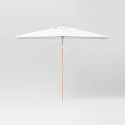 10'x6' Rectangular Market Patio Umbrella - Light Wood Pole - Threshold™ 12 10'x6' Rectangular Market Patio Umbrella - Light Wood Pole - Threshold™ -Threshold shop GUEST f54a3077 f1a5 43a3 a82f 09bba8e9f5d4
