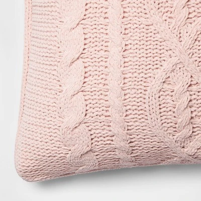 Oversized Cable Knit Chenille Throw Pillow - Threshold Oversized Cable Knit Chenille Throw Pillow - Threshold -Threshold shop GUEST f650dea2 c53f 449c b7ed 008cfbc8a524
