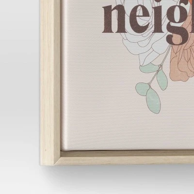 12" x 12" Love The Neighbor by Chantell Marlow Framed Wall Canvas - Threshold™ 12" X 12" Love The Neighbor By Chantell Marlow Framed Wall Canvas - Threshold™ -Threshold shop GUEST f6778f82 5040 4719 a2f7 5911117e7a42