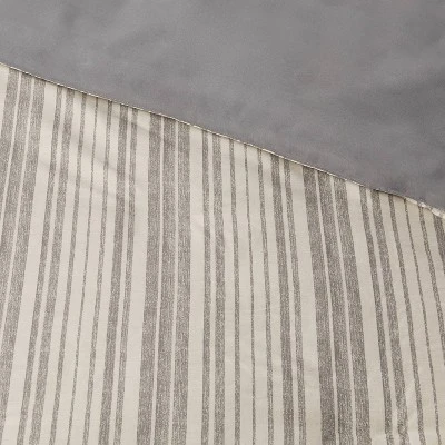 7pc Reversible Printed Stripe Comforter Bedding Set with Sheets Gray - Threshold™ 7pc Reversible Printed Stripe Comforter Bedding Set With Sheets Gray - Threshold™ -Threshold shop GUEST f67d1c41 4b6c 44ab 93f1 570070726207