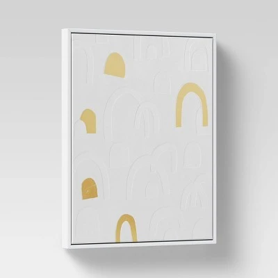 16" x 20" Rainbow Framed Wall Canvas Gold - Threshold™ 16" X 20" Rainbow Framed Wall Canvas Gold - Threshold™ -Threshold shop GUEST fabc4543 4c08 4289 96e2 c89efddcaeb5