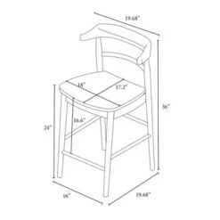 Kaysville Curved Back Wood Counter Height Barstool - Threshold™ Designed With Studio McGee 5 Kaysville Curved Back Wood Counter Height Barstool - Threshold™ Designed With Studio McGee -Threshold shop GUEST fd10f3f7 c840 492c 99c3 22fe1ea36f2d