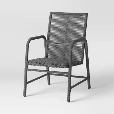 2pc Granby Padded Wicker Outdoor Patio Dining Chairs Arm Chairs Gray - Threshold™ 2pc Granby Padded Wicker Outdoor Patio Dining Chairs Arm Chairs Gray - Threshold™ -Threshold shop GUEST fe3fe127 2c6d 42f1 9018 9c8db24f047f