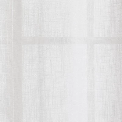 1pc 54"x84" Sheer Contrast Edge Window Curtain Panel White/Natural - Threshold™ 1pc 54"x84" Sheer Contrast Edge Window Curtain Panel White/Natural - Threshold™ -Threshold shop GUEST fff1ace0 0ef0 41d9 913d 135bd76d977f